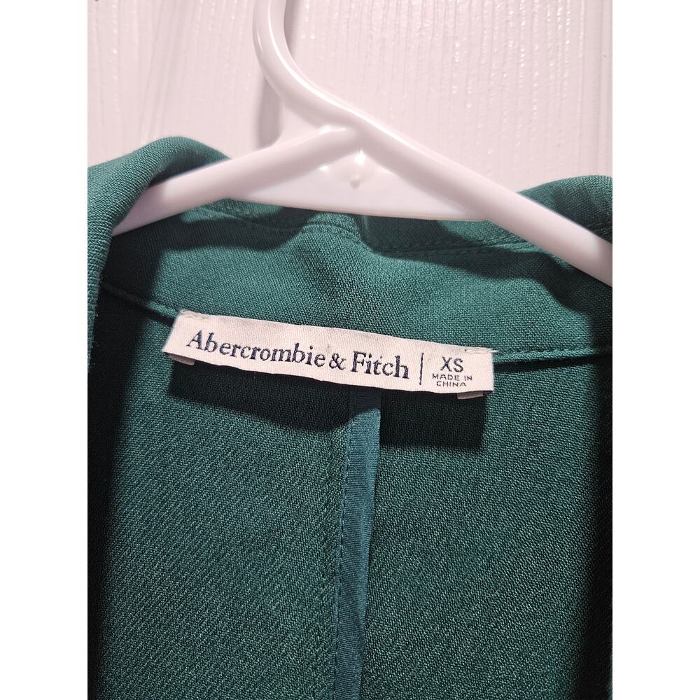 Abercrombie & Fitch Green Wrap-front Cutout Blazer Dress Size XS - Picture 2 of 6